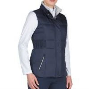 New York & Co women XS black puffer zipper snap vest